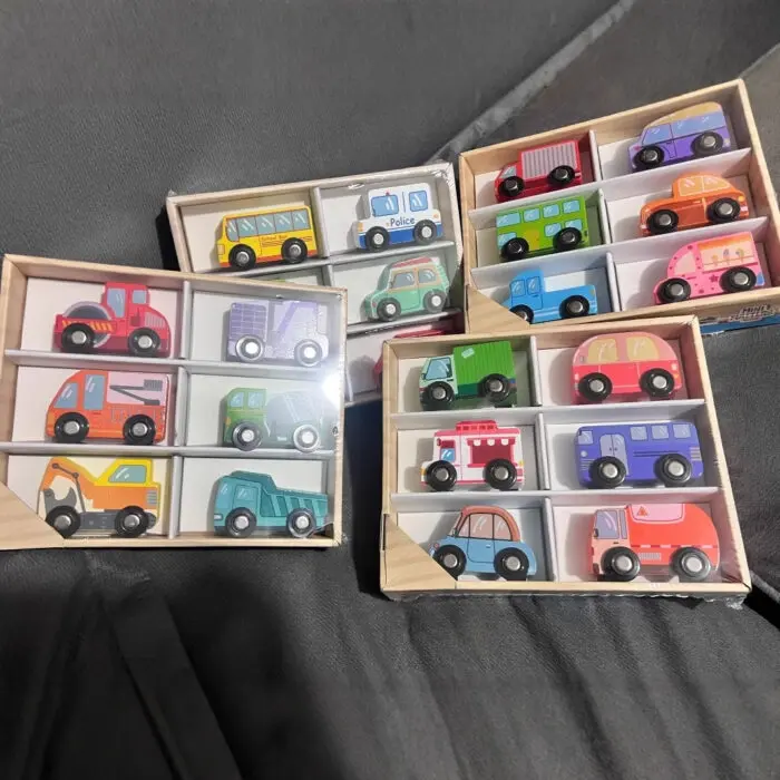 Kinderlino Дрвени играчки-автомобили