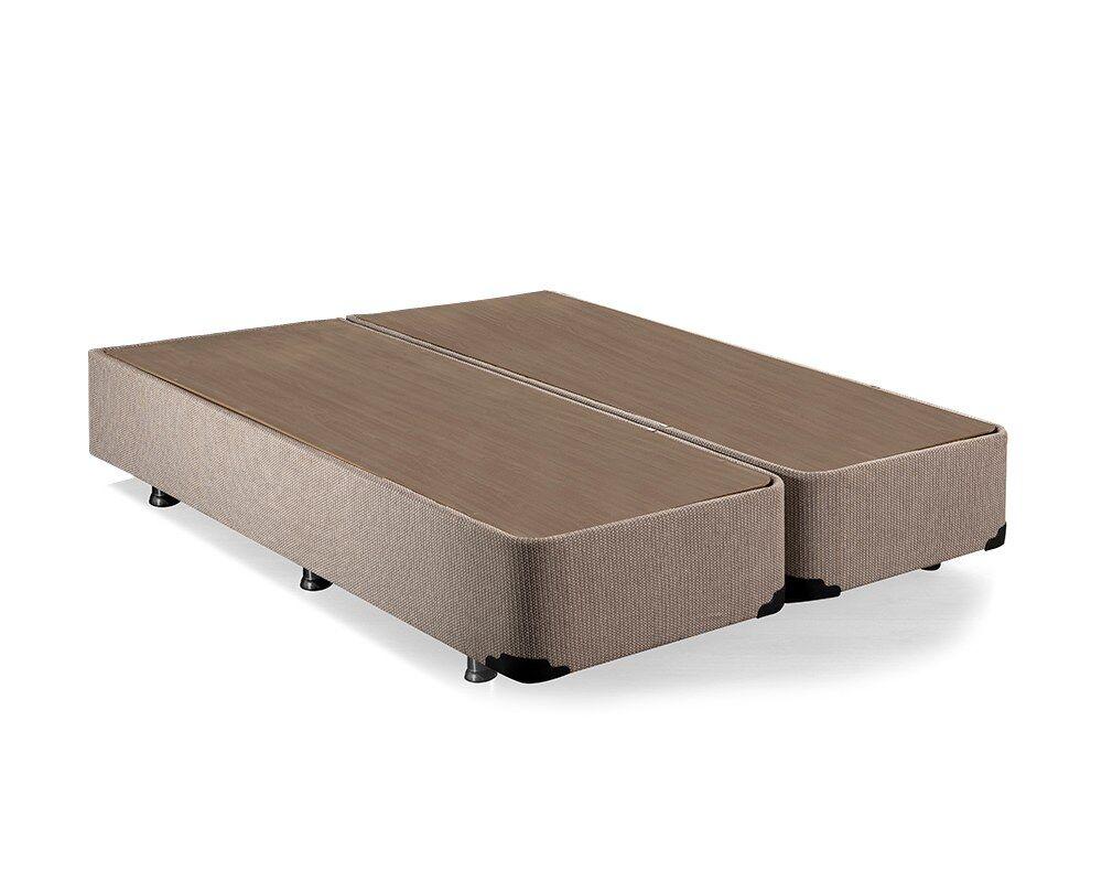 Основа за кревет Hanah Home Luna, 150x36x200 см, кафеава