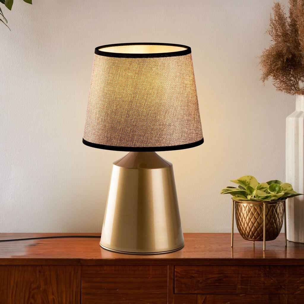 Столна ламба Opviq Drop-15496, златно-беж