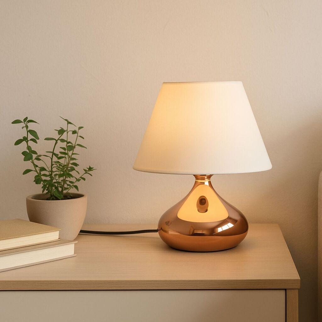 Столна ламба Opviq 241946, розово-златна-беж