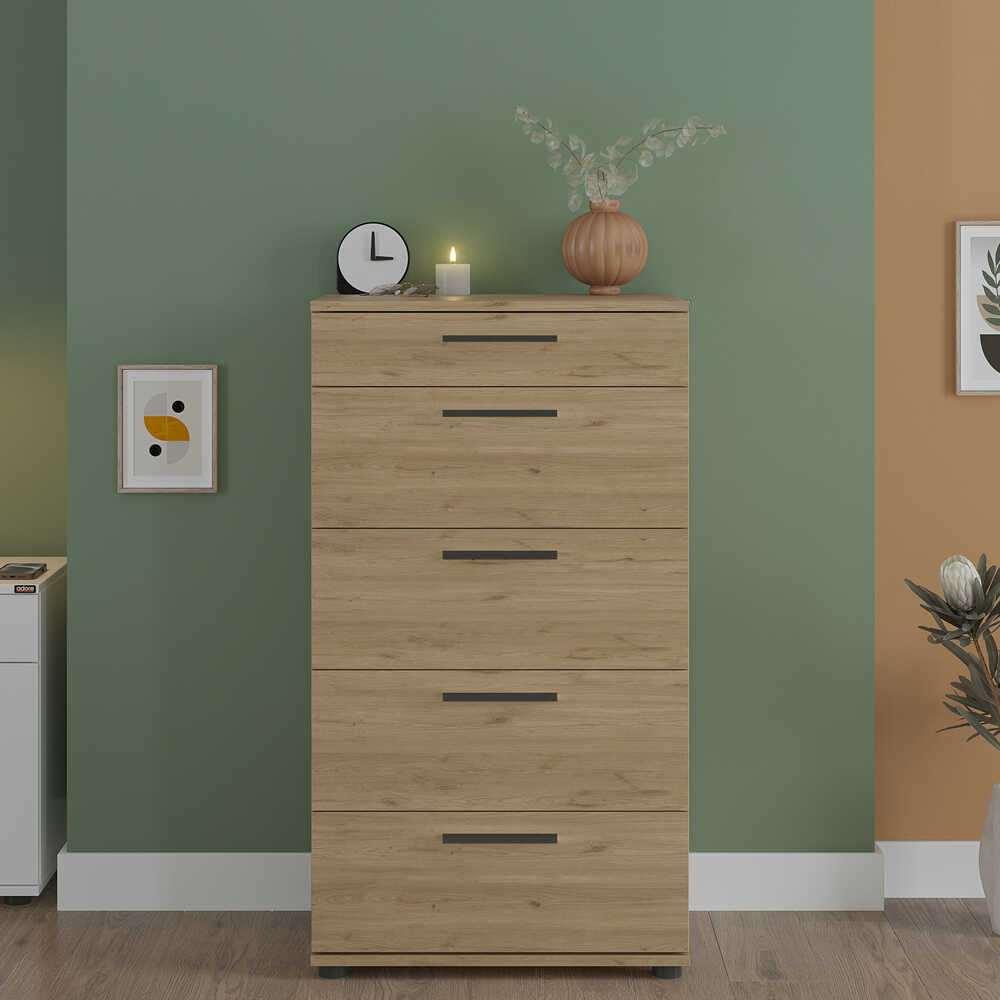 Комода Hanah Home Sfn-550-Ff-1, 60x108x44 см, дабова боја