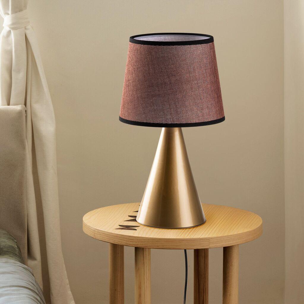 Столна ламба Opviq Kona-15485, златно-кафеава