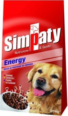 SIMPATY Сува Храна За Кучиња Adult Energy Месо И Житарици, 20 кг