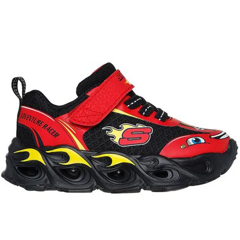 SKECHERS Thermo Flash бебешки чевли, црно-црвено