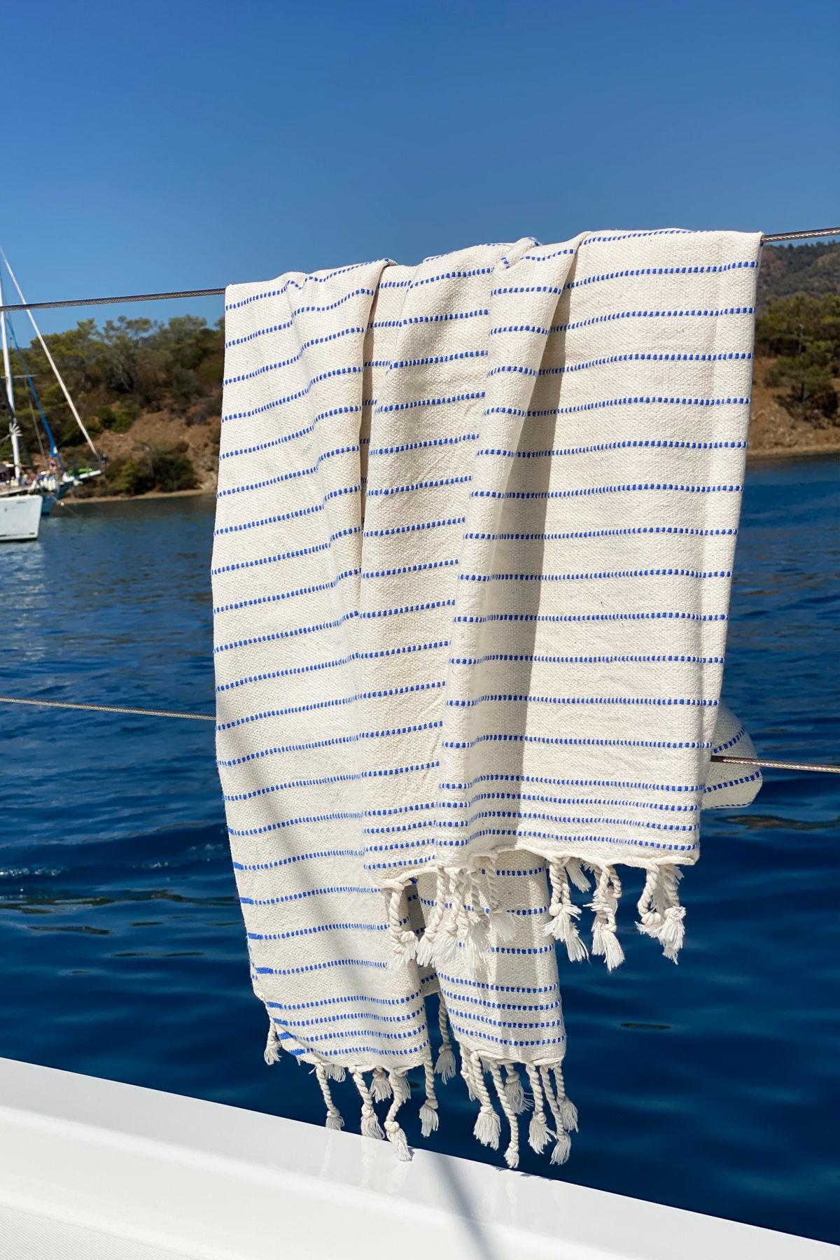 L'essentiel Maison плажа пешкир Blue-Cream