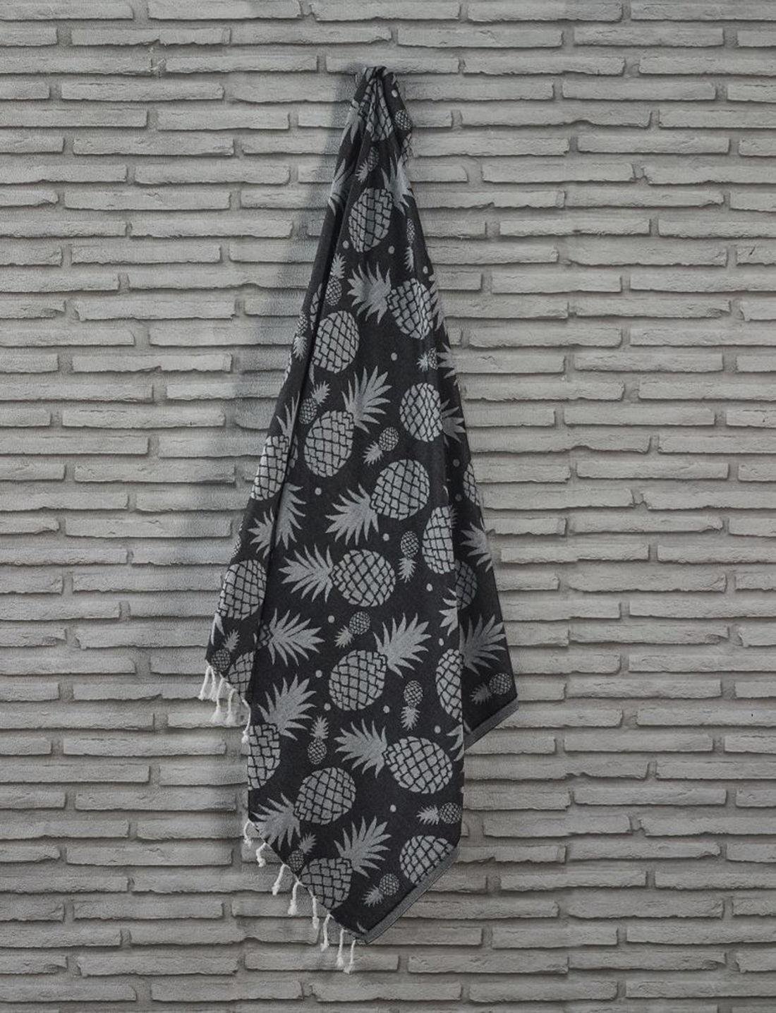 Пешкир за плажа L'essentiel Maison 100x180cm Антрацитно-сиво