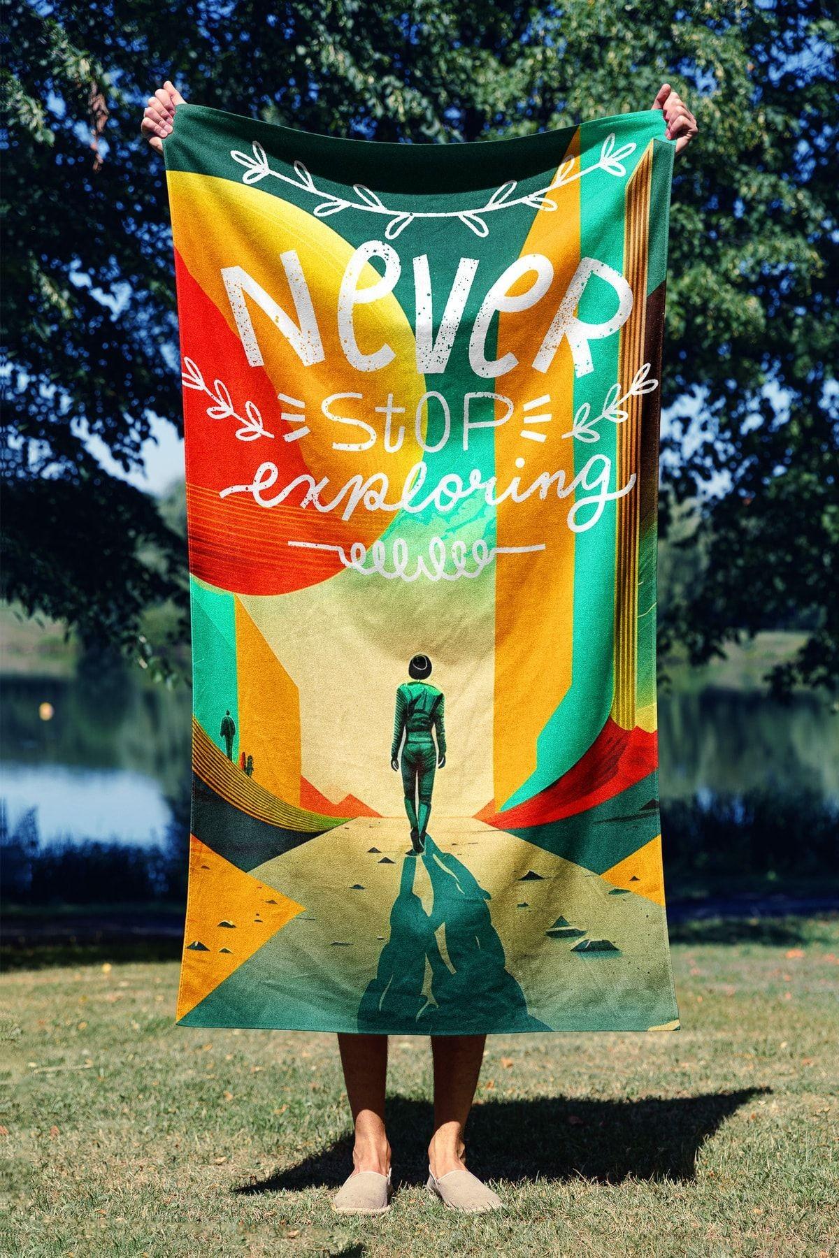 L'essentiel Maison Пешкир за плажа 90x150cm Шарена