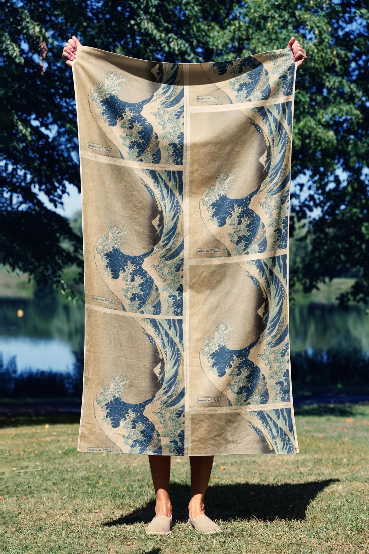 L'essentiel Maison Пешкир за плажа 70x130cm Шарена