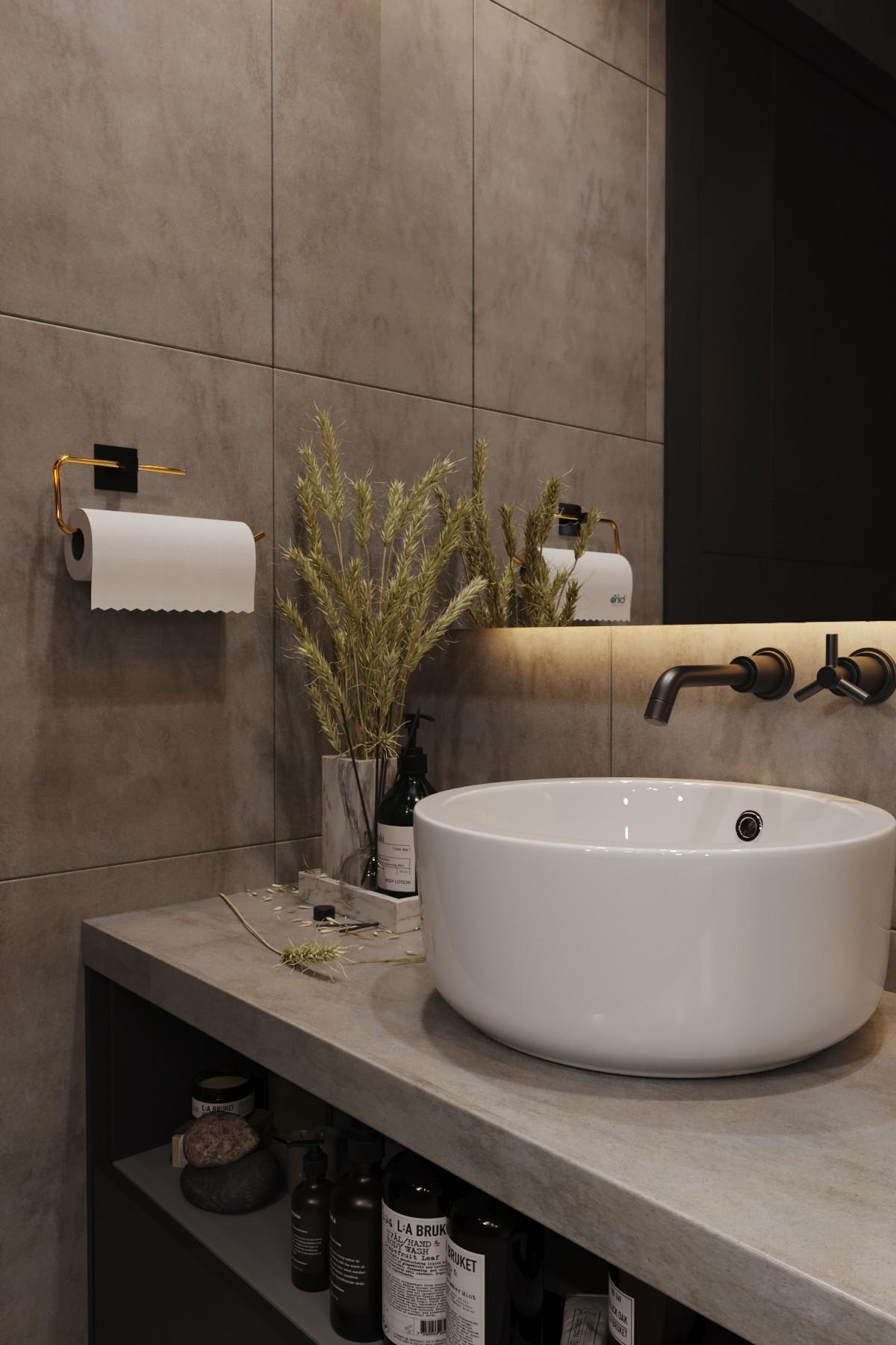 Држач за пешкири Aberto Design Gold