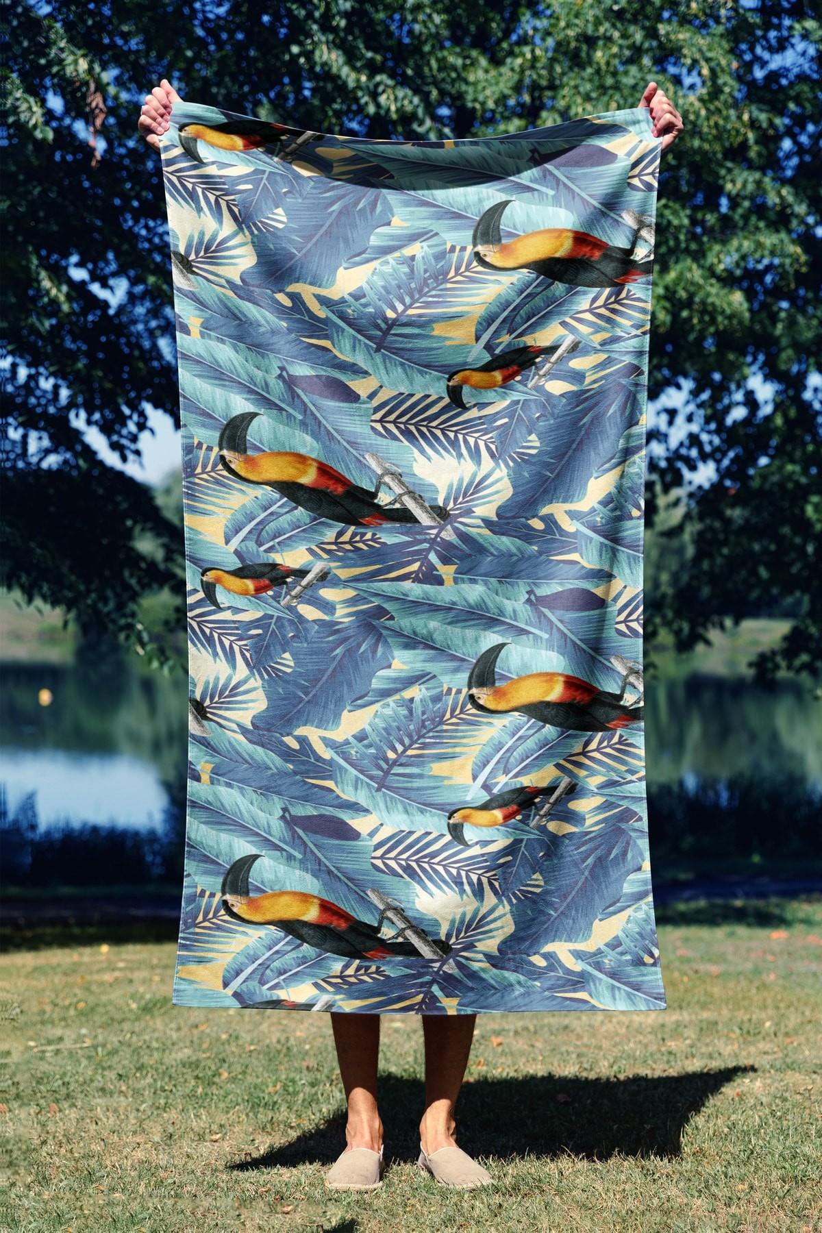 L'essentiel Maison Пешкир за плажа 70x130cm Шарена