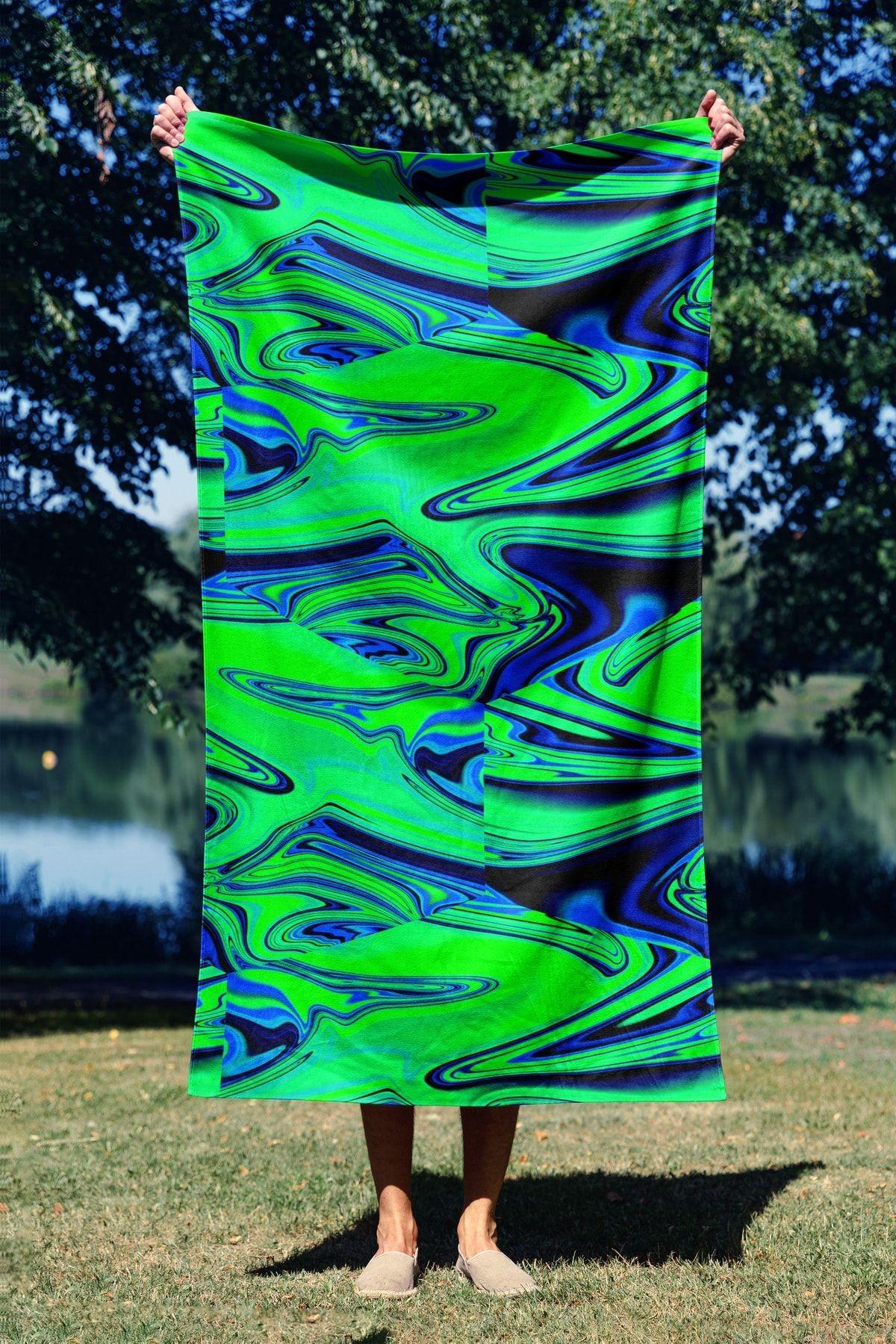 L'essentiel Maison Пешкир за плажа 90x150cm Шарена