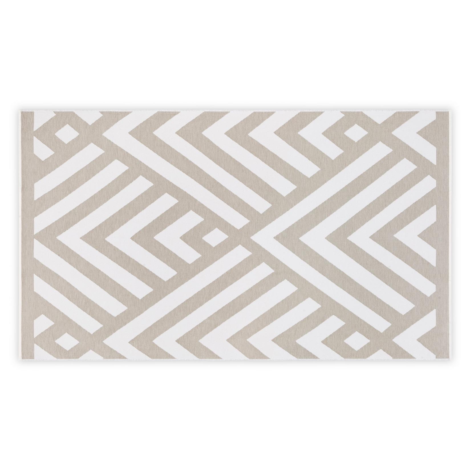 L'essentiel Maison пешкир за плажа 100x180cm сиво-бело