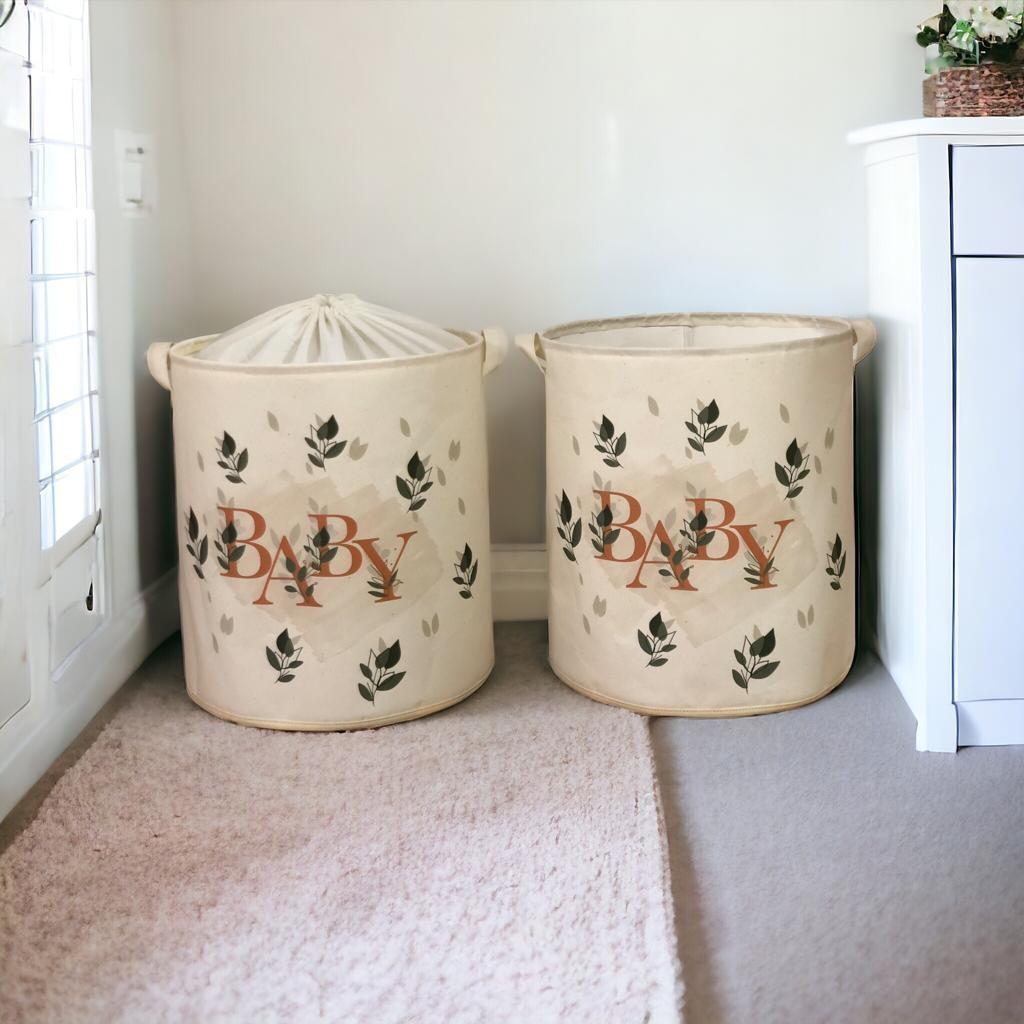 Комплет од 2 корпи за складирање Aberto Design, крем боја