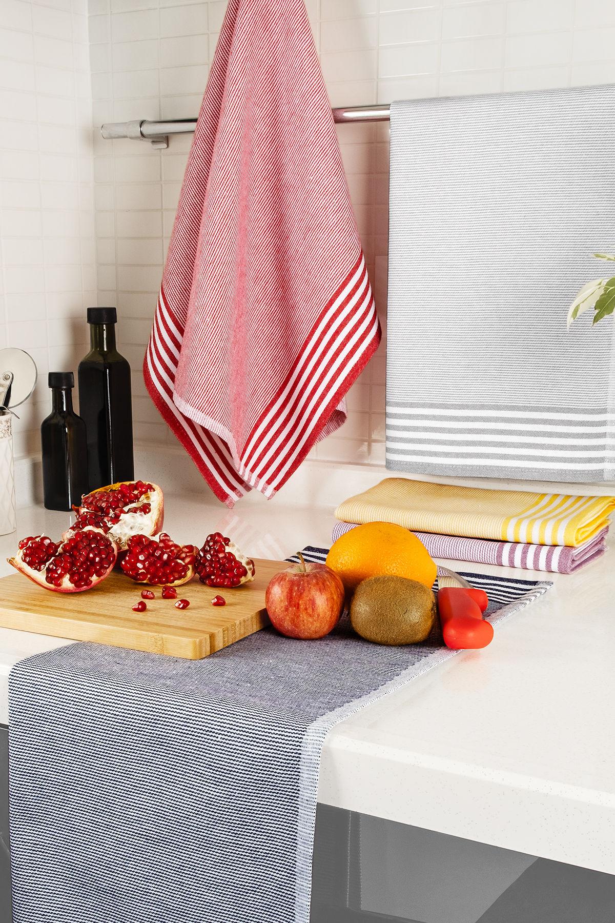 Комплет од 5 шарени кујнски крпи Хермија