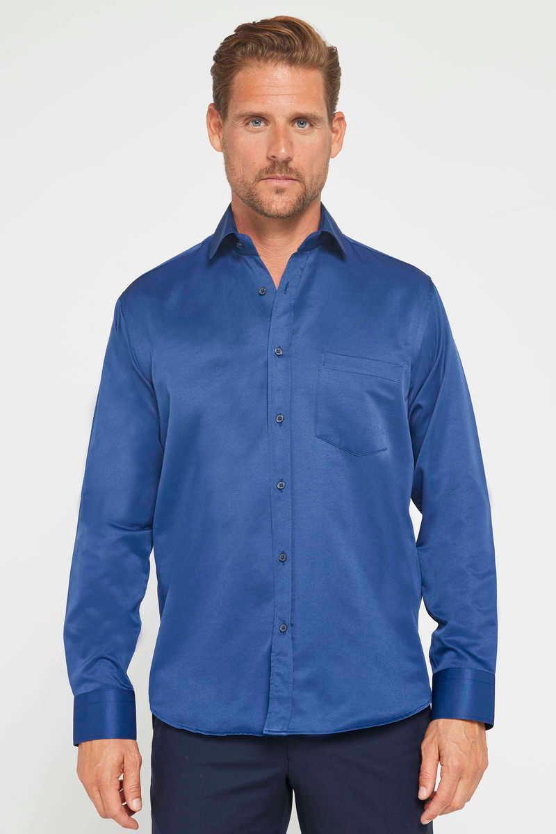 TUDORS Classic Fit - Comfort Fit кошула Морнарско сина