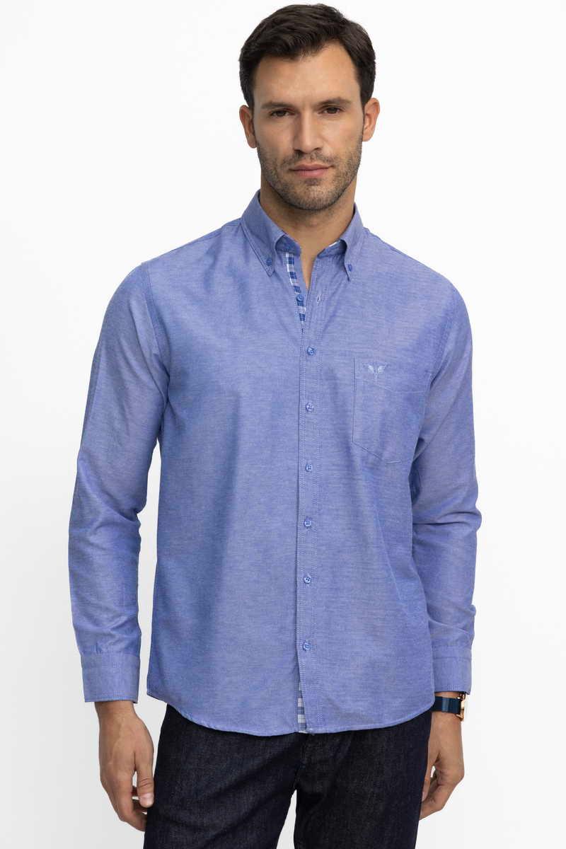 TUDORS Classic Fit - Comfort Fit Shirt Sax Blue