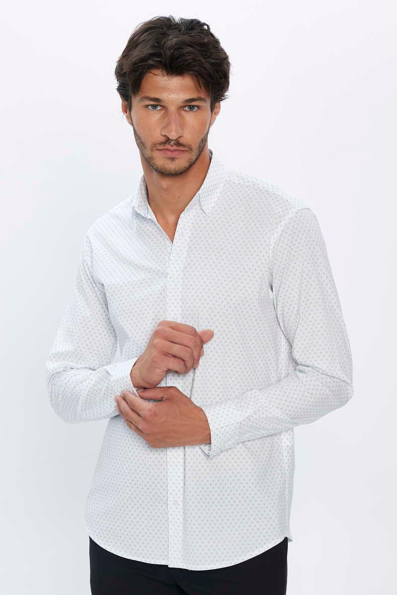 TUDORS Classic Fit - Comfort Fit кошула Бела