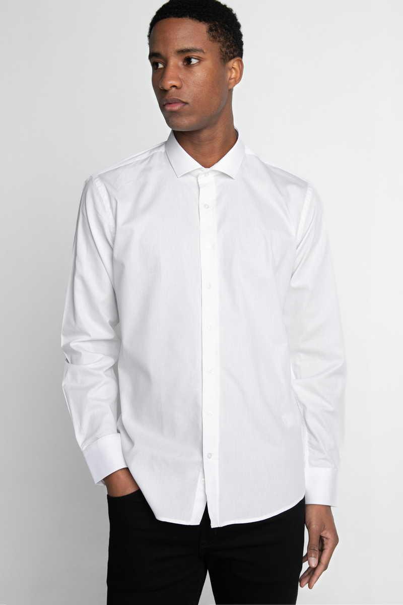 TUDORS Modern - тенка кошула бела