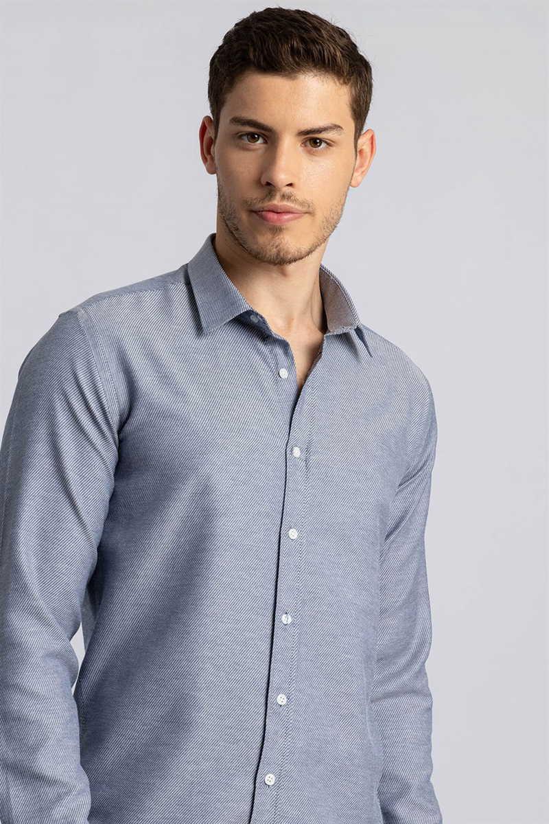 TUDORS Modern - Slim Fit кошула Морнарско сина