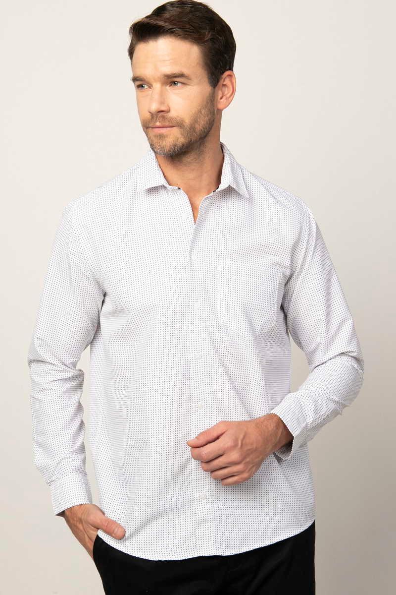 TUDORS Classic Fit - Comfort Fit кошула Бела