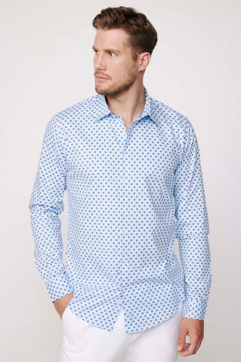 TUDORS Слим фит кошула сина