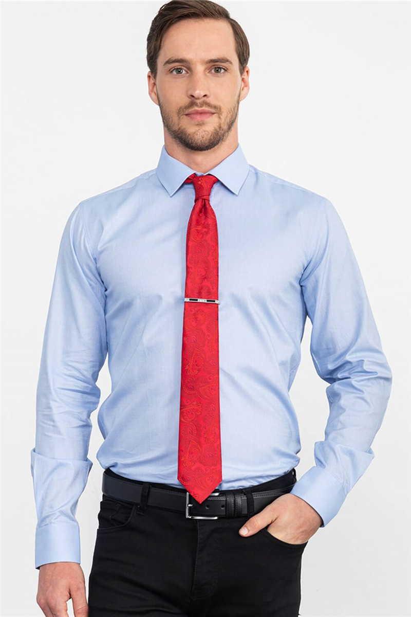 TUDORS Modern - тенка кошула сина