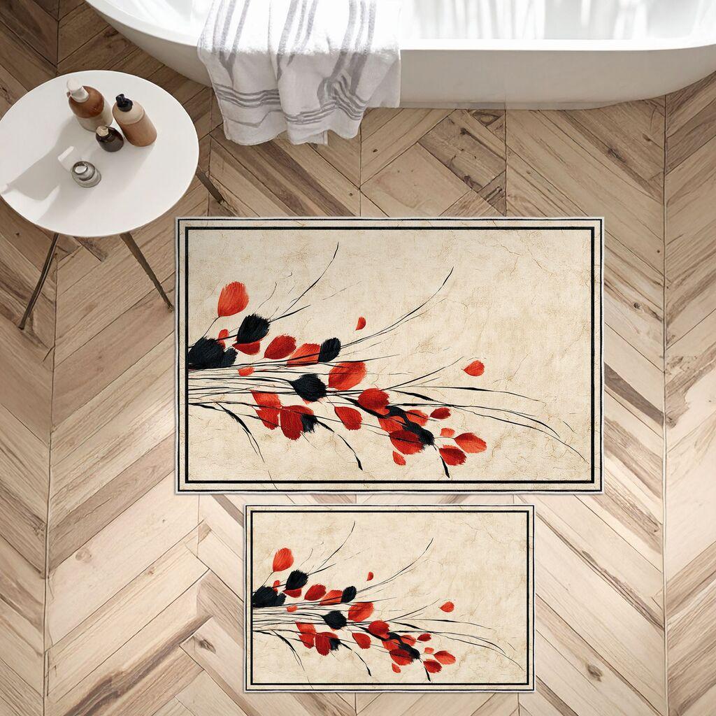 L'essentiel Maison Комплет килими за бања Asr03, 2 дела, беж