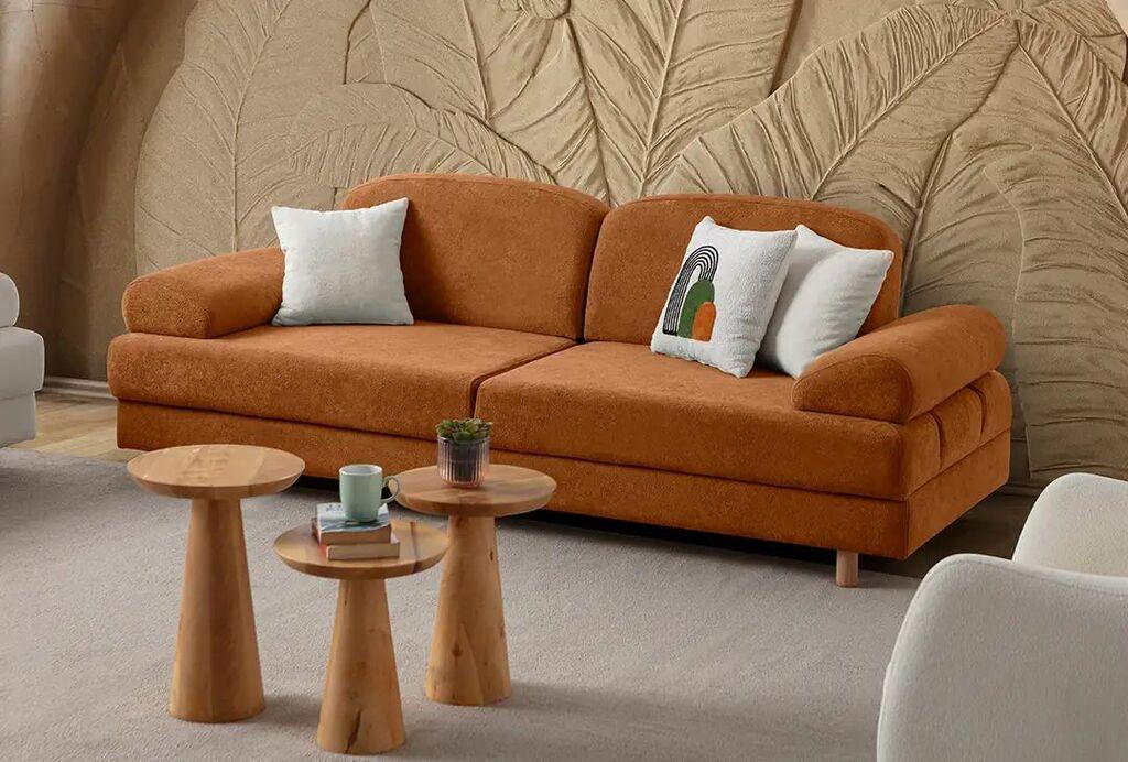 Atelier del Sofa Aries расклоплива софа, 230 x 85 x 93 см, антрацит