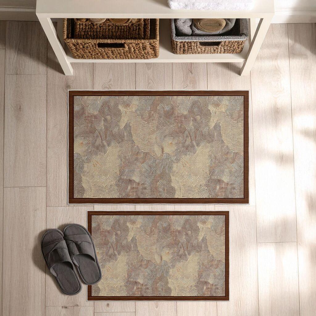 L'essentiel Maison Комплет патосници за бања Asr44, 2 дела, Бордо