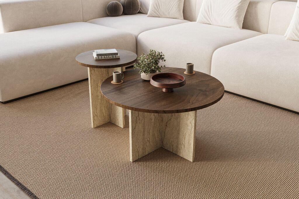 Маса Hanah Home Club 2 во 1 приватна, кафеава