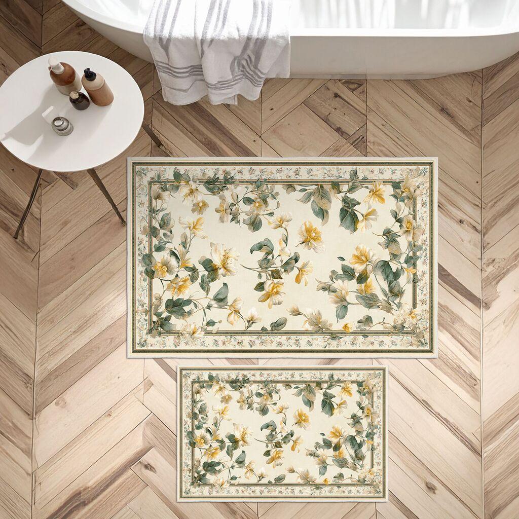 L'essentiel Maison Комплет патосници за бања Asr06, 2 дела, беж