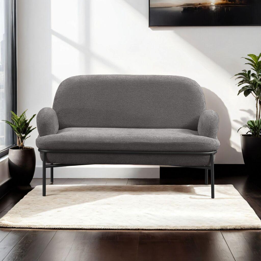 Atelier del Sofa Двосед Aster, 140 x 80 x 53 см, Антрацит