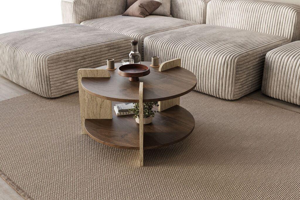 Hanah Home Klub маса Oalla, Браун