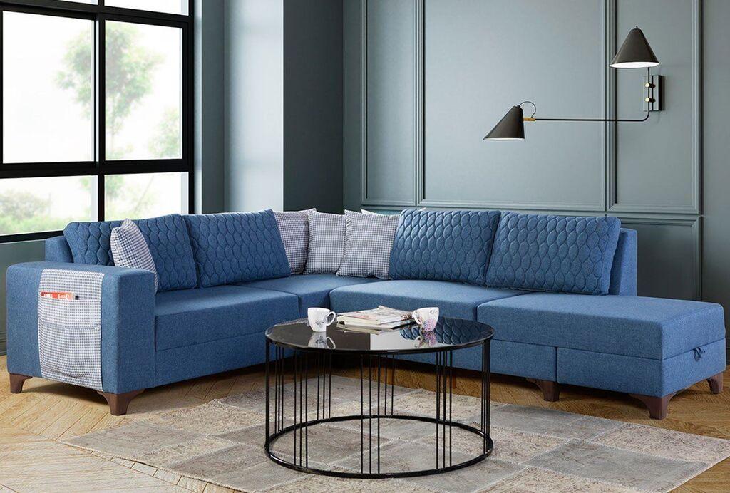 Atelier del Sofa Аголна гарнитура на расклопување Loft, 230 x 285 см, Антрацит