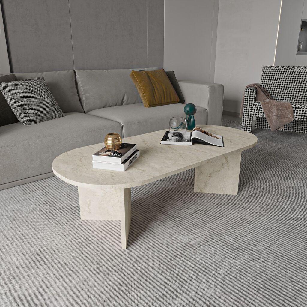 Маса Hanah Home Club Diana Ellipse, беж