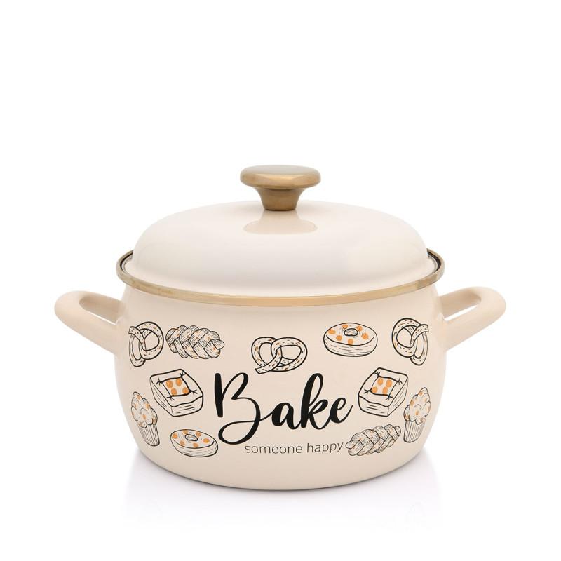 Metalac Тенџере со капак Bake someone happy 20цм/4,2л