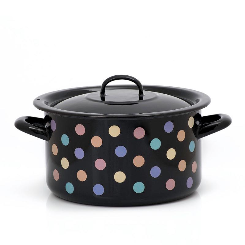 Metalac Длабоко тенџере со капак Pastelne Tufne 22цм/5л