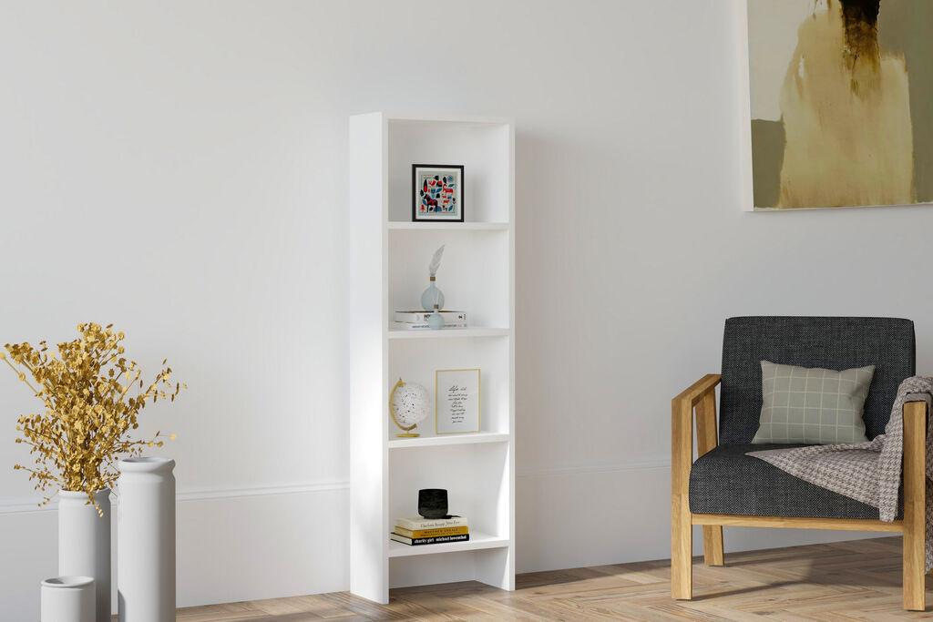 Полица Hanah Home 40x150x19.6 см бела