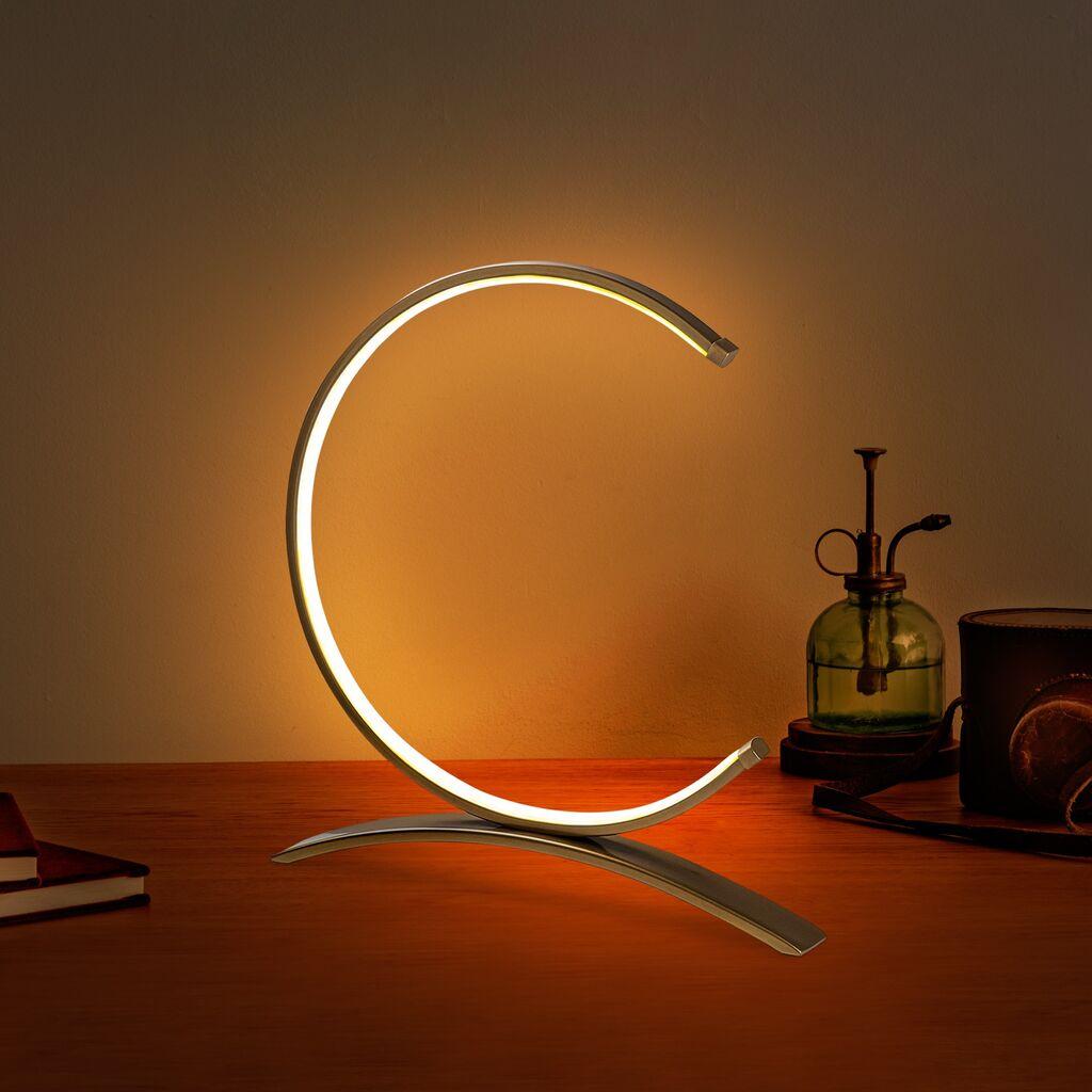 Столна ламба Opviq Moon 13331, кафеава