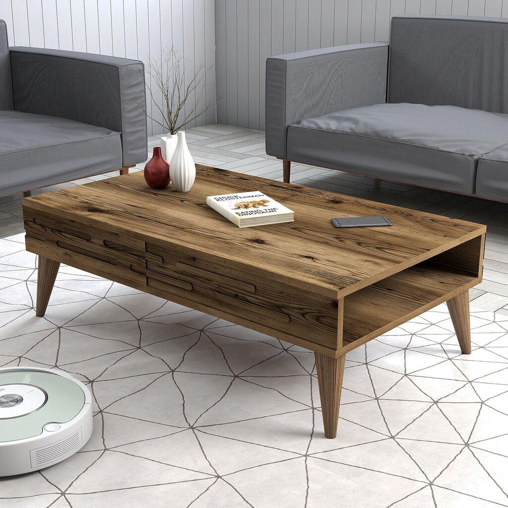 Hanah Home Club маса Валенсија 105х60х34,6см Орев