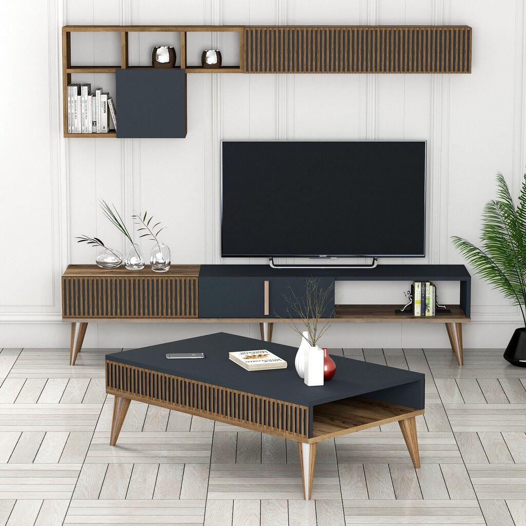 Комода и клуб маса Hanah Home Set од орев