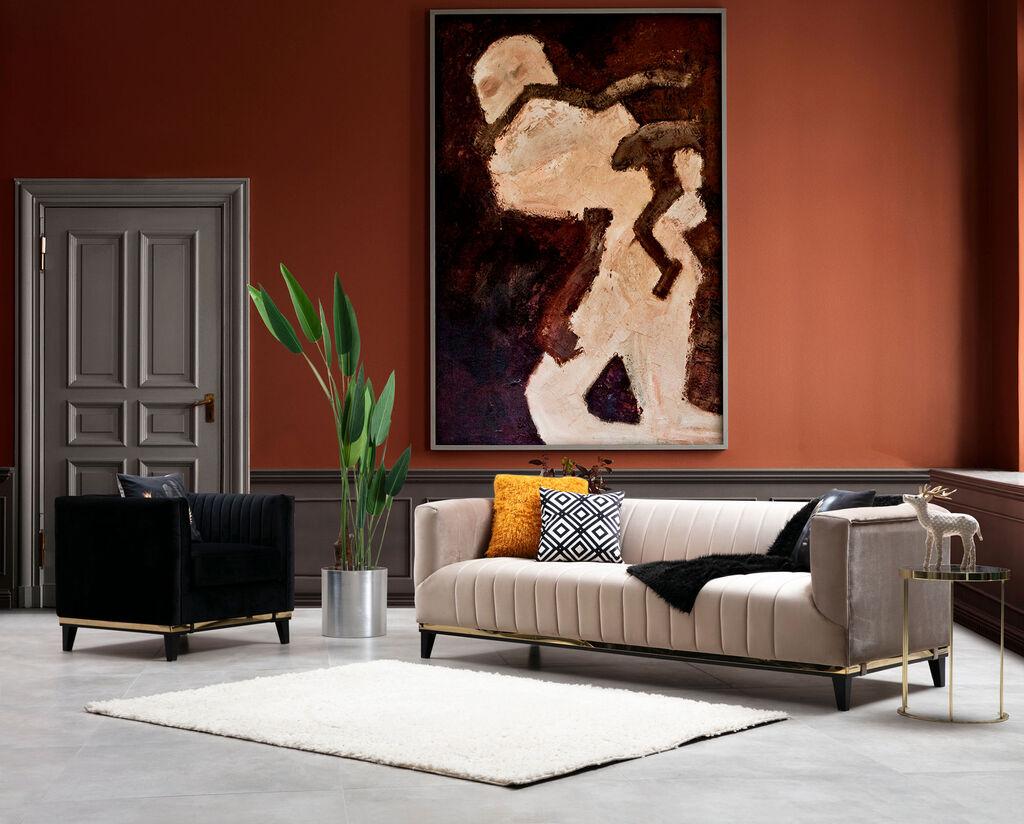 Atelier del Sofa Trosed Bellino 89x75x222cm Беж