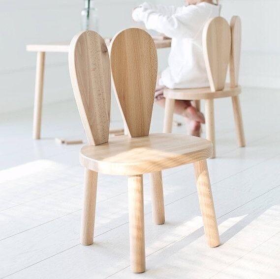 Детска столица Hanah Home, столче зајче, 30x30x25, беж