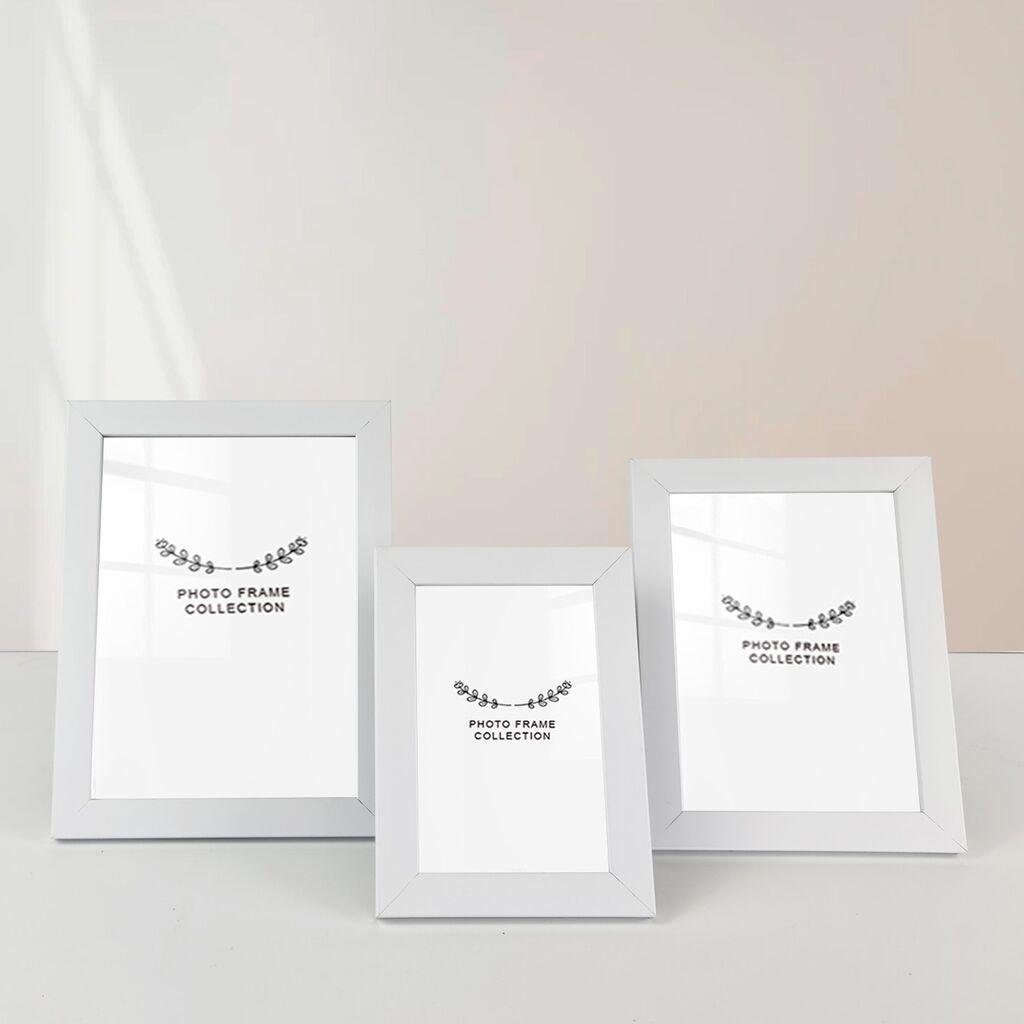 Комплет рамки за слики Aberto Design 3BFC1009, 10x15cm, 13x18cm, 15x21cm, 3 парчиња, бела боја