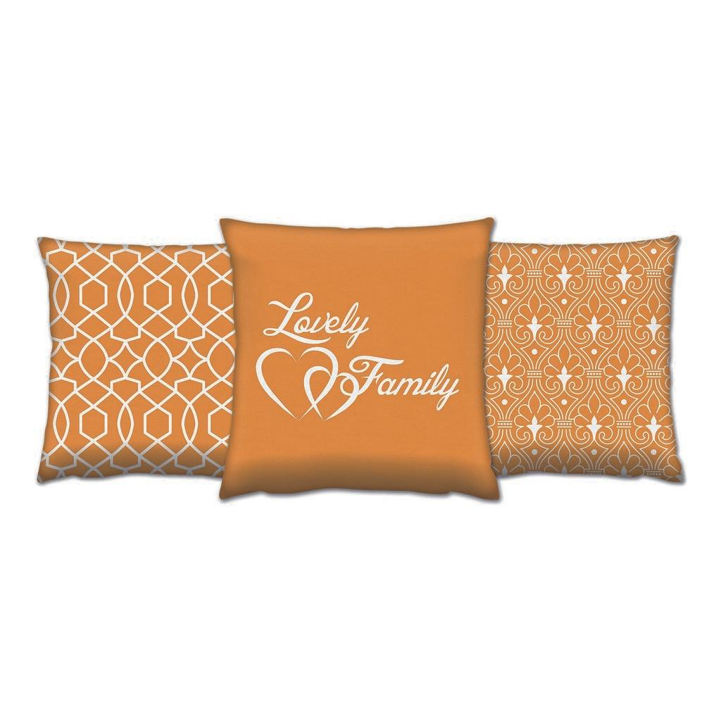 Комплет од 3 перници Aberto Design 43x43cm Шарени