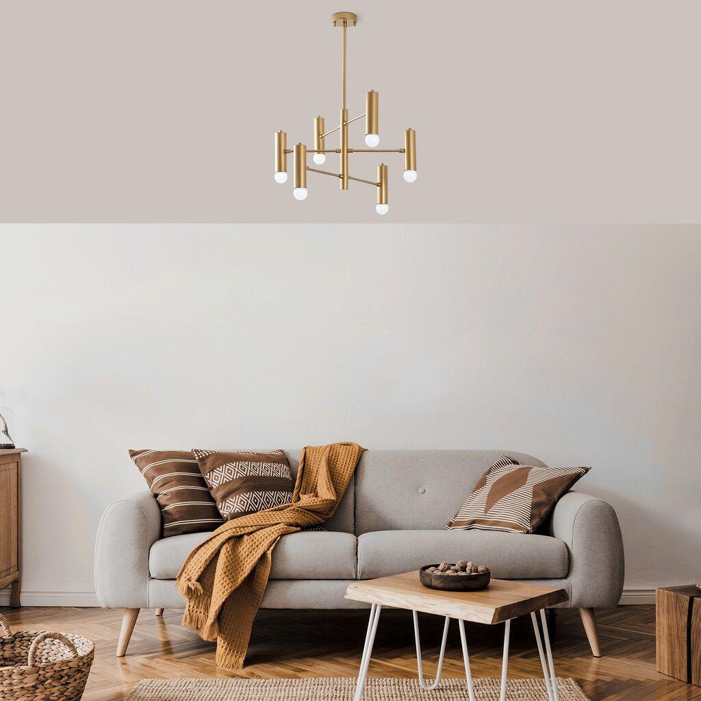 Метален привезок Opviq, 55x55x73 см, златен