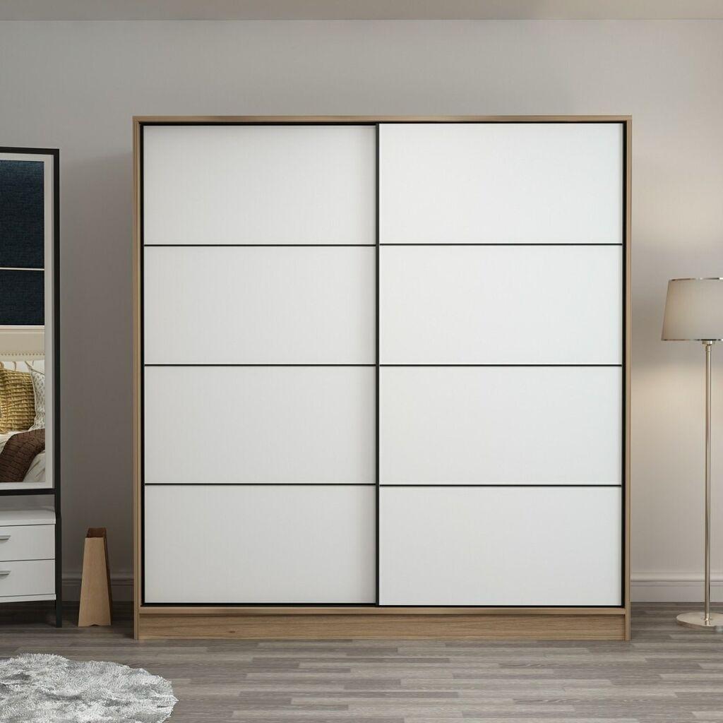 Гардеробер Hanah Home Кејл 220x210x52 см беж