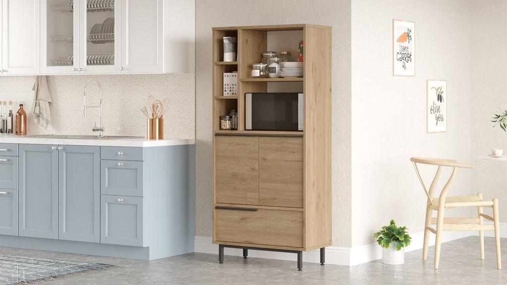 Кујнски ормар Hanah Home ON9A S, бадемово