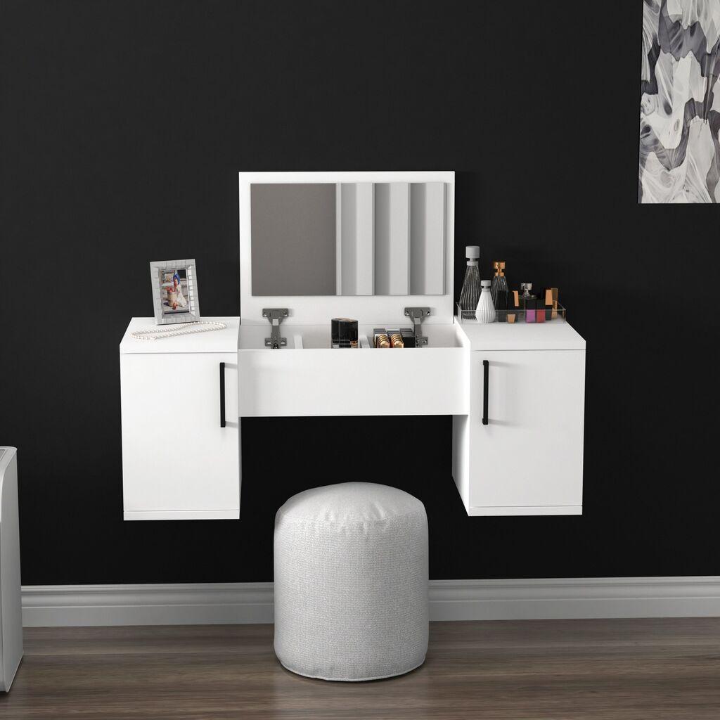 Маса за шминкање Hanah Home Mercan, бела