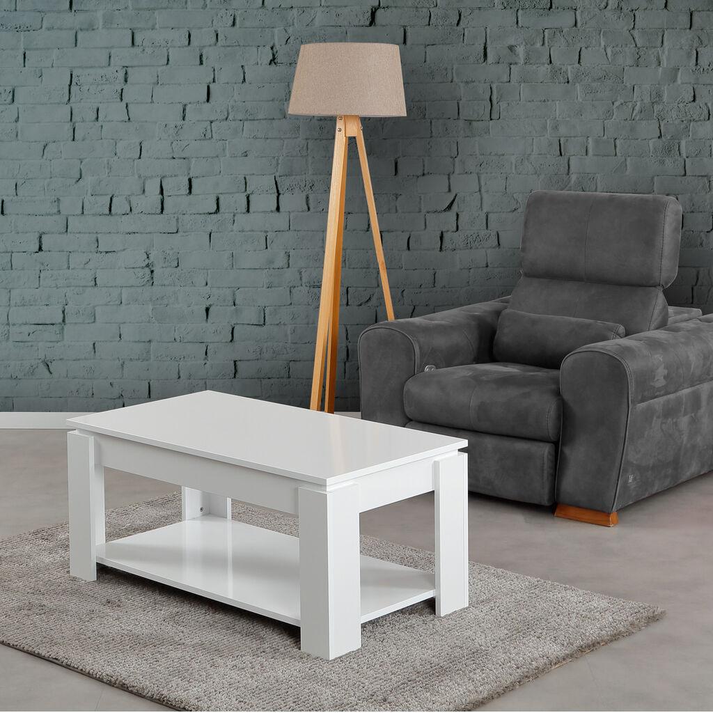 Маса Hanah Home Club полица 104x47x56 см бела